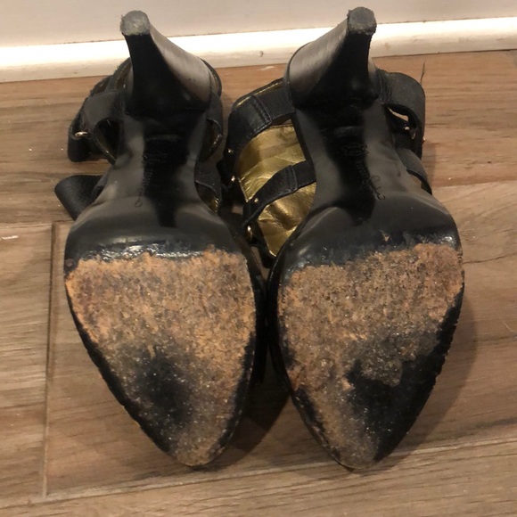 Report Signature black strappy heels - Picture 2 of 5